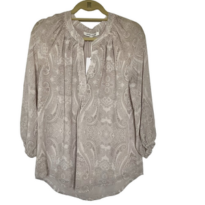 Rose & Olive Blouse  Paisley Bohemian  Peasant Feminie  Flattering